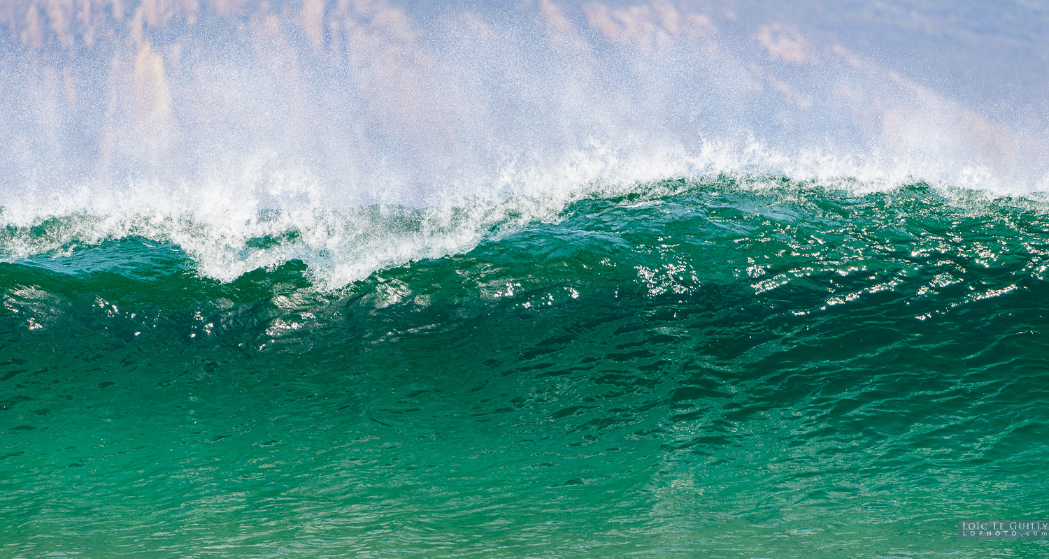 photograph of Crescent Bay waves